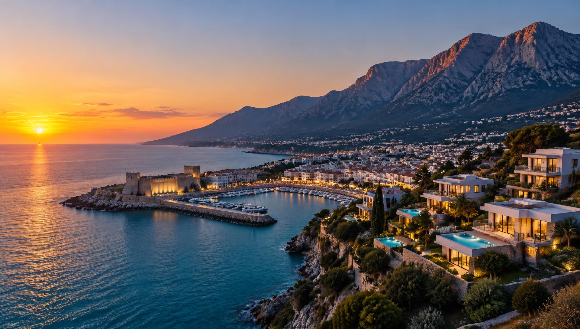 Girne sahili ve Beşparmak Dağları, Kuzey Kıbrıs
